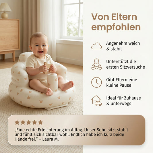 CozyBaby™ - Aufblasbarer Babystuhl